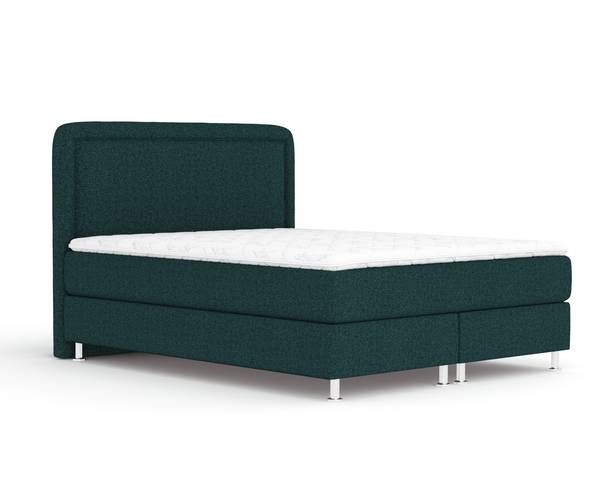 Boxspringbett Salvi Grün - Liegefläche Breite: 200 cm