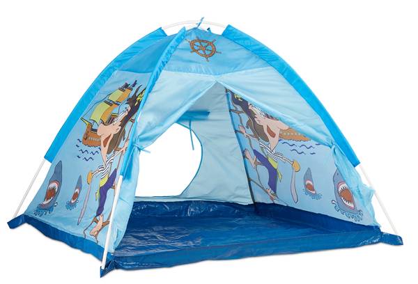Speeltent piraat in blauw blauw - polyester - 118 x 90 x 115 cm
