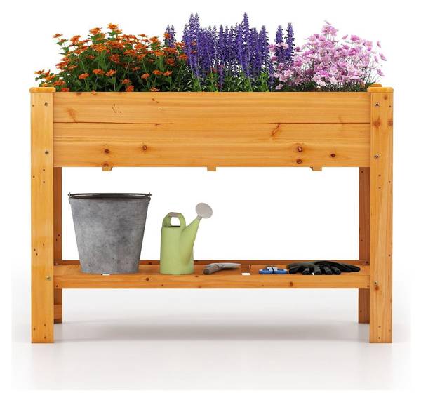 Hochbeet 07659134CF Braun - Holzwerkstoff - 120 x 81 x 60 cm