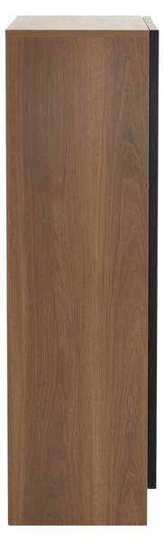 Sideboard EveGlass Ⅲ Braun - Holzwerkstoff - Glas - 80 x 106 x 32 cm