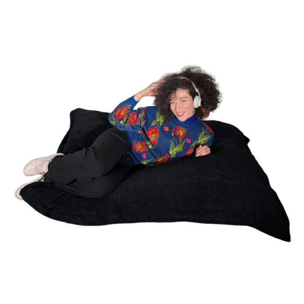 Sitzsack BOUCLESTOFF Schwarz