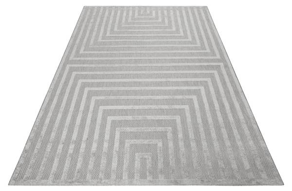 Outdoorteppich Carolina Grau - 133 x 200 cm