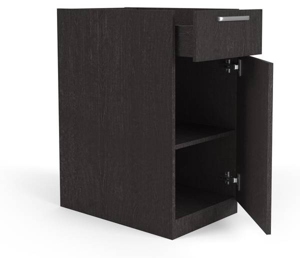 Küchenunterschrank Modul N2 Schwarz - Holzwerkstoff - 45 x 91 x 70 cm