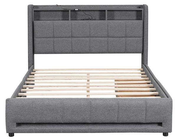 Polsterbett LOU AJN003 Grau