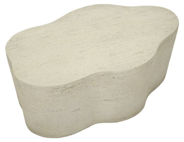 Kaffeetisch Cloud Beige - Harz - 55 x 40 x 93 cm