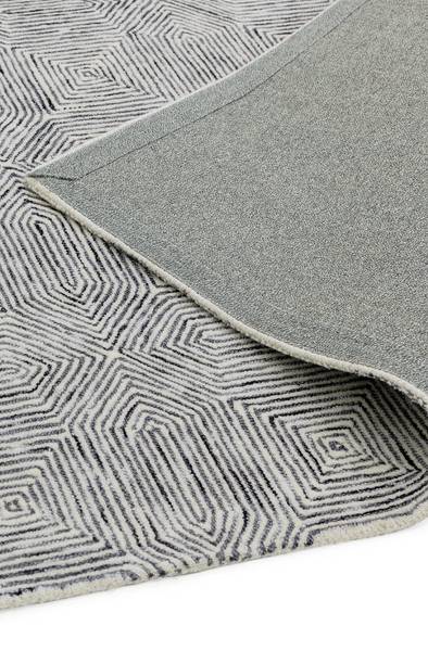 Wohnzimmerteppich aus Wolle CAMBRIDGE Grau - 120 x 170 cm