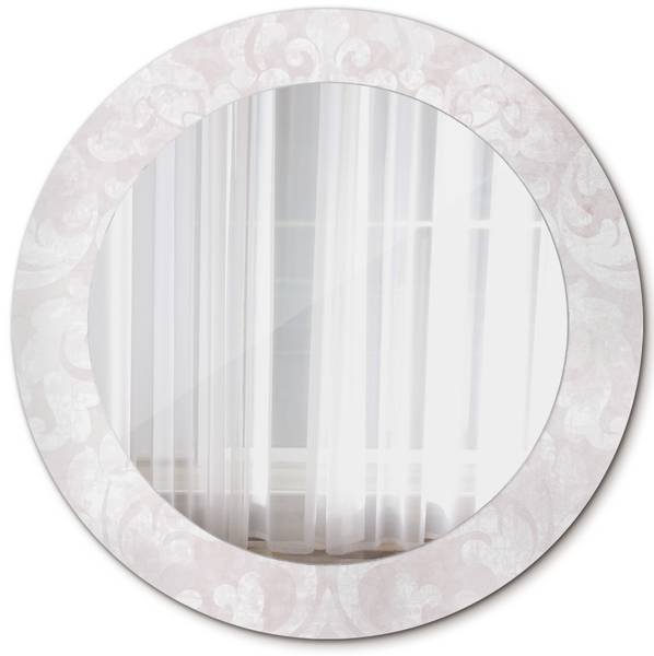 Dekospiegel Rococo Textura Weiß - Spiegelglas - 60 x 60 x 1 cm