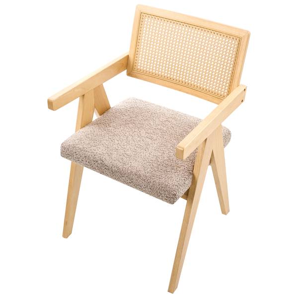 Chaise de salle à manger AVA Beige - Marron - Marron clair