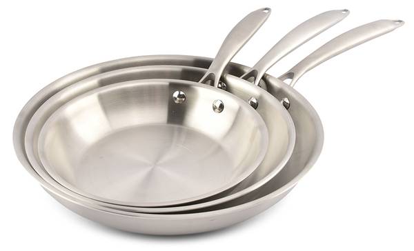 Kochgeschirr-Set Blaze - 3-teilig Silber - Metall - 1 x 1 x 0 cm