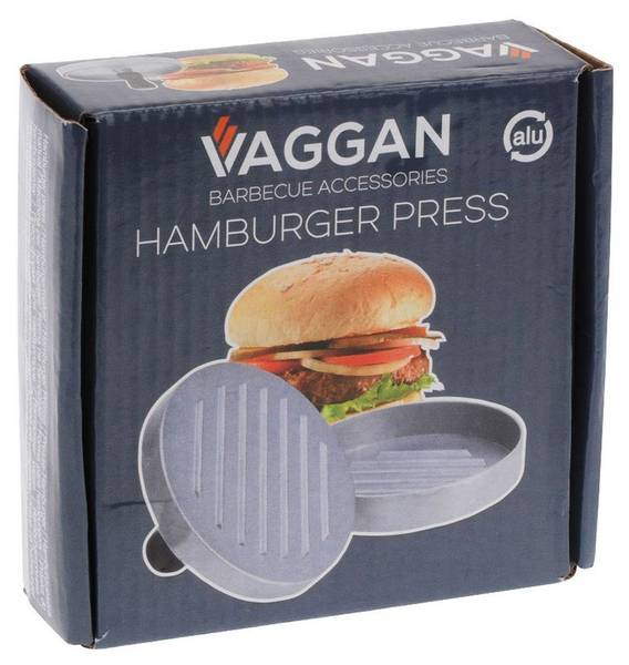 Burgerpresse 121103 Grau - Aluminium - 12 x 8 x 12 cm