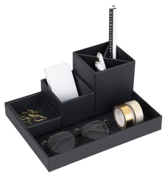 Schreibtisch Organizer LENA Schwarz