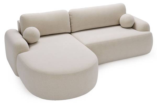 Ecksofa AURIO Beige - 261 x 82 x 177 cm