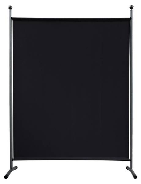 2er Set Paravent Delta Schwarz - 150 x 190 cm