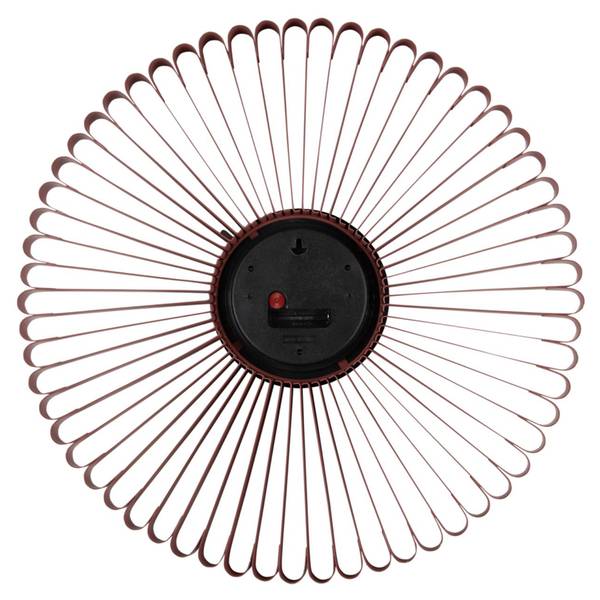 Wanduhr Cascara Rot - Eisen - 50 x 50 x 50 cm