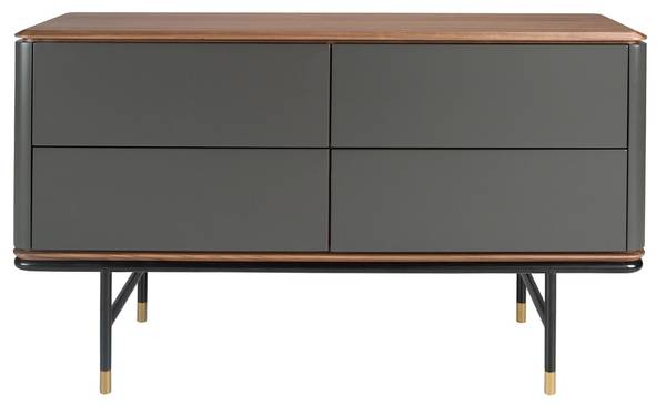 Kommode 7172 Grau - Edelstahl 18/0 - Silikon - 140 x 80 x 45 cm