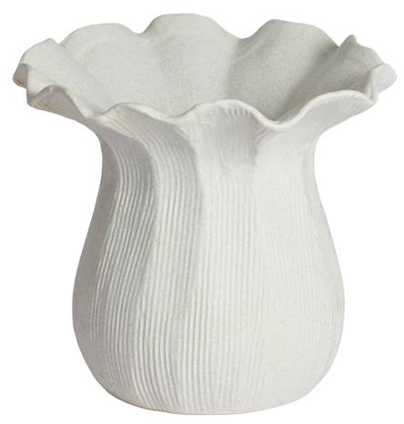 Vase ZENORA Weiß - 21 x 19 x 21 cm