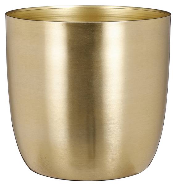 Blumentopf innen Alano Gold - Metall - 22 x 21 x 22 cm