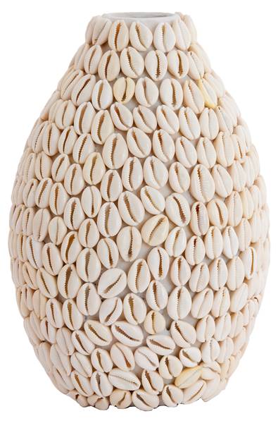 Topf SHELL Weiß - Keramik - 19 x 28 x 19 cm