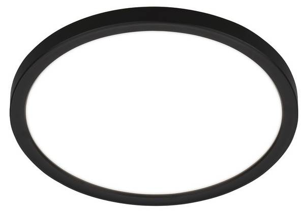 LED Deckenleuchte Tava 7515415 Schwarz - ABS - 24 x 3 x 24 cm