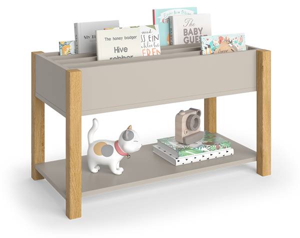 Bibliothèque enfant Malia 52192 Beige - Bois manufacturé - 80 x 46 x 40 cm