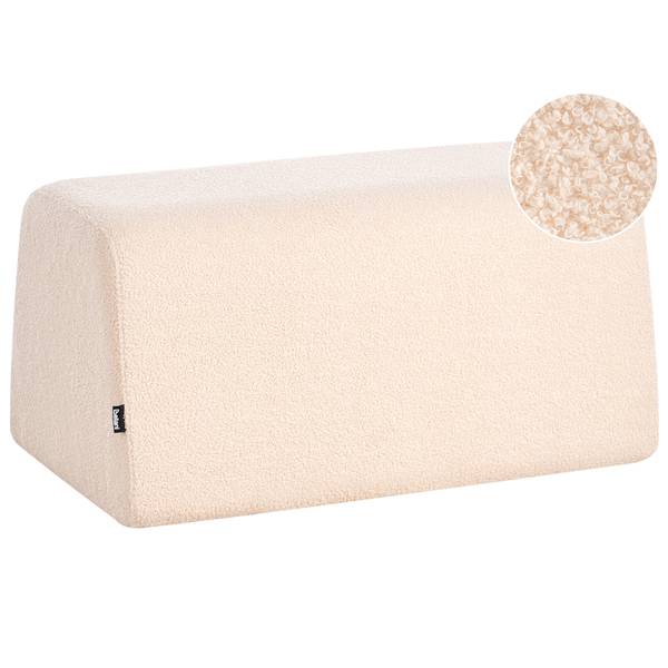 Pouf SINCLAIR Beige - Textil - 79 x 40 x 49 cm