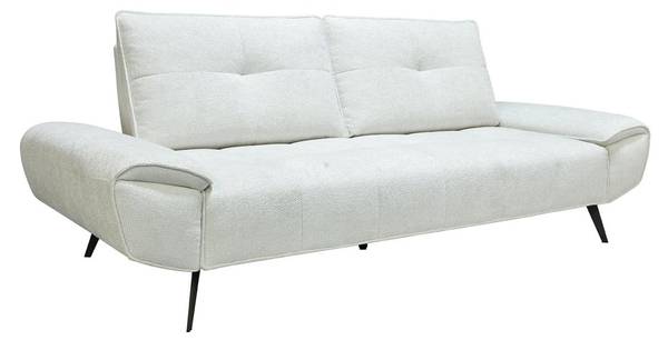 Sofa ohne Schlafmöglichkeit KELOPA Weiß - Textil - 231 x 88 x 130 cm