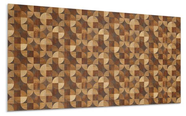 Klebepaneele Holz Geo-Stil 100 x 50 cm