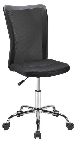 Drehstuhl SURF Schwarz - Metall - Kunststoff - Textil - Holz teilmassiv - 42 x 98 x 59 cm