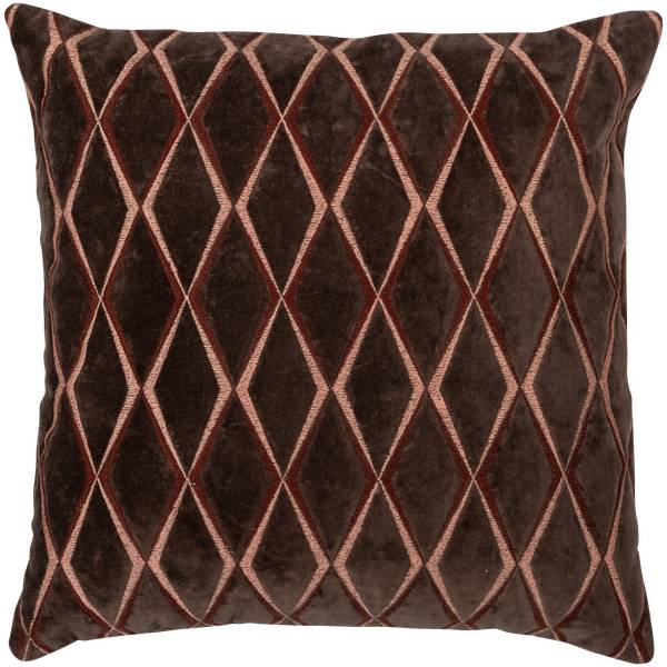 Coussins Aziz lot de 3 Marron - Coton - 45 x 45 x 10 cm