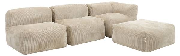 Modulares Sitzsack Sofa ZEN 4-tlg. Beige