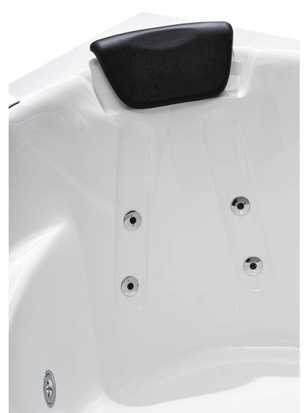 CLASSIC Indoor Whirlpool Korfu Weiß - Polyacryl - 155 x 72 x 155 cm
