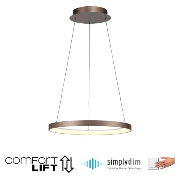 Pendelleuchte HOOP Kaffeebraun