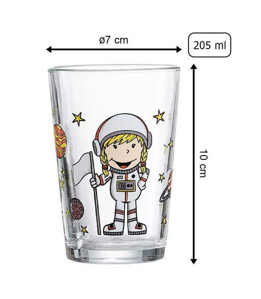 Kindergläser Berufe Mädchen 24er Set Glas - 7 x 10 x 7 cm