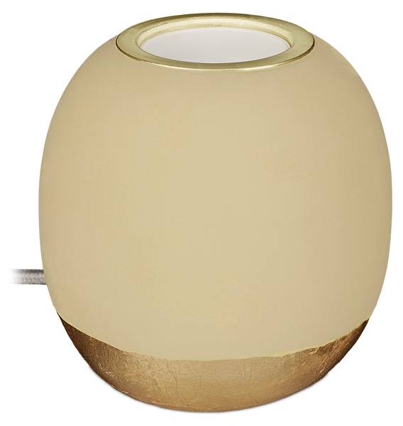 Dekoleuchte aus Beton Gold - Grün - Eisen - Beton - 9 x 9 x 9 cm