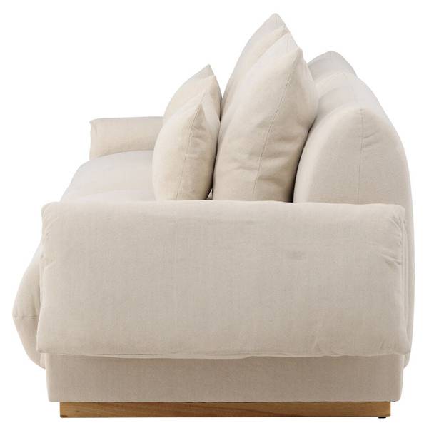 3-Sitzer Sofa Mollösund Beige - Flachgewebe - 237 x 82 x 95 cm