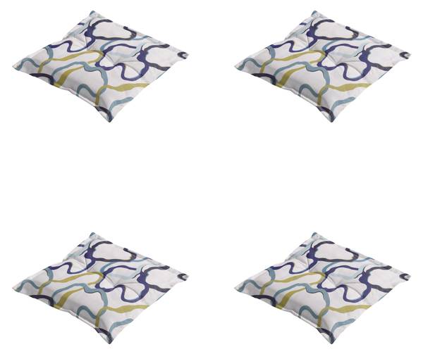 Sitzkissen Blaze 4er-Set Blau - Multicolor