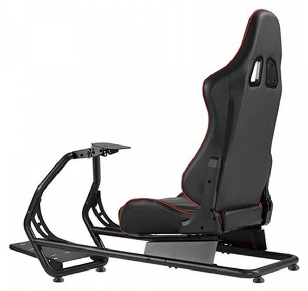 Racingchair Racing Cockpit LUMLRS03-BS- Schwarz - Metall - 72 x 110 x 131 cm