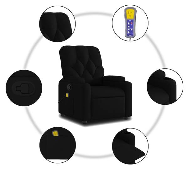 Massagesessel 3032468 Schwarz