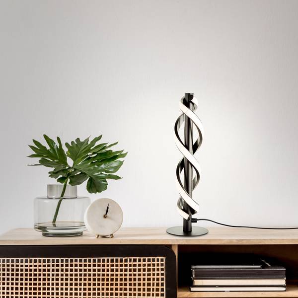 Tischlampen 11311295 1 Schwarz - Kunststoff - 12 x 39 x 12 cm