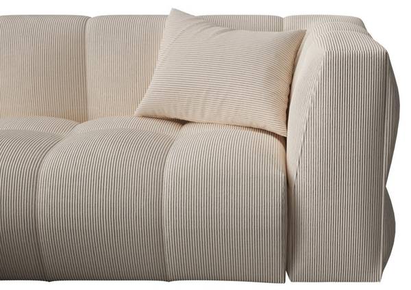 Sofa ohne Schlafmöglichkeit NAEMIA Weiß - Textil - 161 x 70 x 272 cm