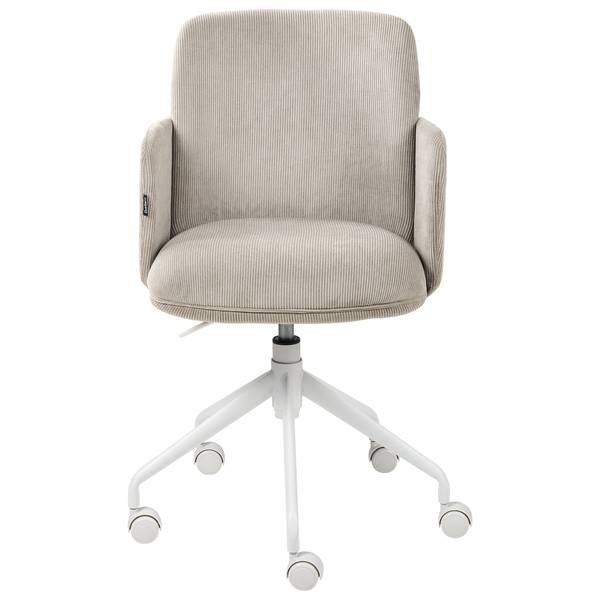 Bürostuhl DRYDEN Beige - Taupe - Weiß