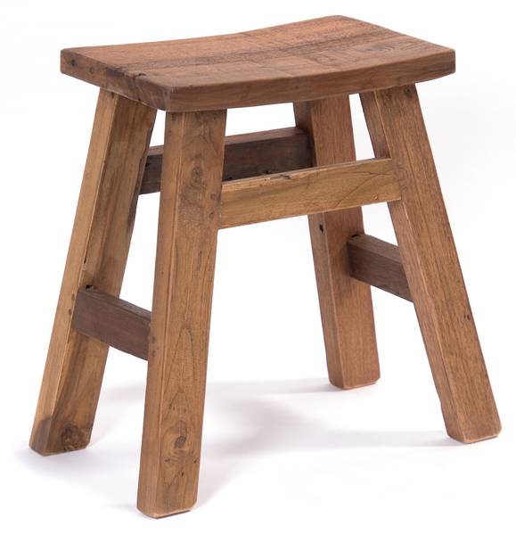 Hocker HOCKER Noah 50 Braun - Massivholz - 50 x 50 x 30 cm