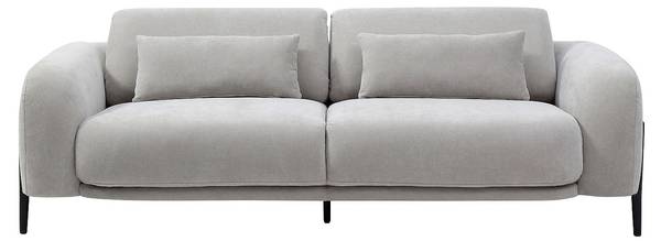 Sofa ARAVIO Grau - Textil - 102 x 100 x 210 cm