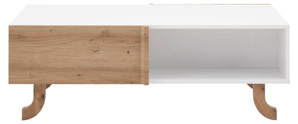 Couchtisch VIRA Braun - Weiß - Holz teilmassiv - 110 x 38 x 66 cm