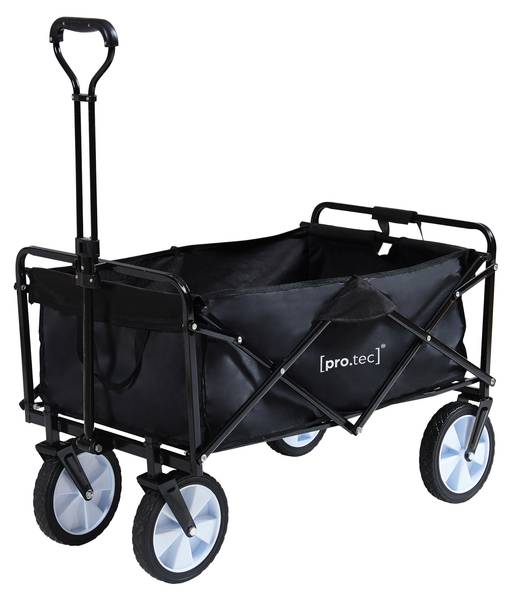 Bollerwagen Stenlille Schwarz - Polyester - Stahl - 84 x 102 x 55 cm
