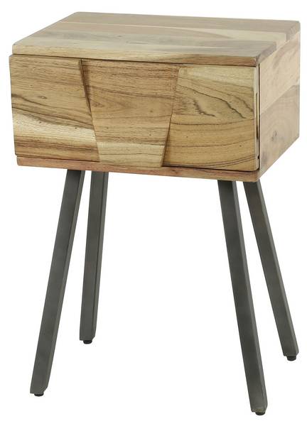 Kast Demn bruin - massief hout - 60 x 30 x 40 cm