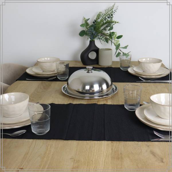 Geschirrset Maple 18er-set Beige - Naturfaser - 27 x 2 x 27 cm