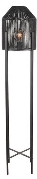Stehlampe IBIZA Schwarz - Textil - 30 x 150 x 30 cm