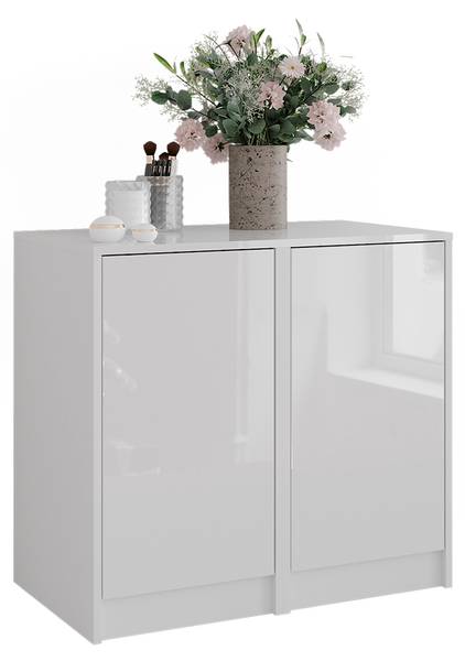 Sideboard Sherry 57722 wit - plaatmateriaal op houtbasis - 81 x 76 x 50 cm