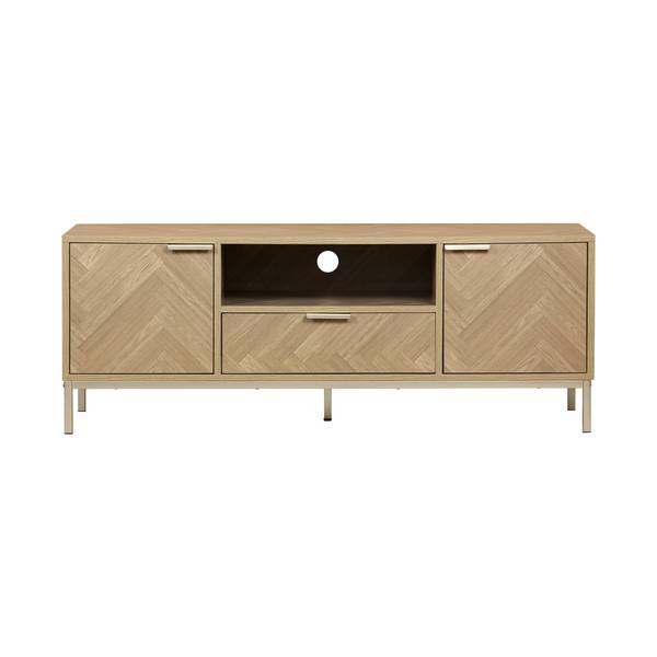 TV-Möbel Budapest Beige - Holz teilmassiv - 40 x 45 x 120 cm
